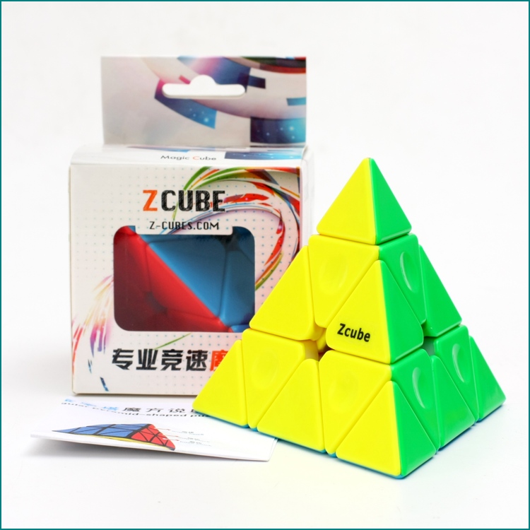 ZCUBE金字塔魔方(72mm彩色+凹圆点)